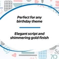 thumbnail image 4 of Great Value Happy Birthday Candle, Gold, 1 Count, 4 of 7