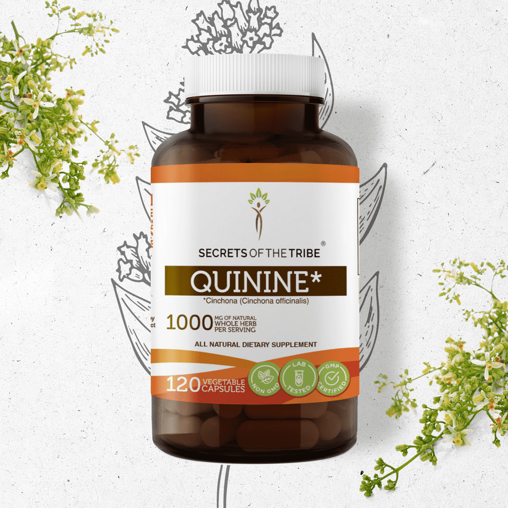Secrets of the Tribe Quinine 120 Capsules, 500 mg, Wildcrafted Quinine