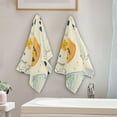 thumbnail image 2 of Yayeee Hand Towels for Bathroom Set of 2 Quick Dry Super Absorbent Soft Hand Shower Towels, 28" x 14", Halloween Cute Ghosts, 2 of 8