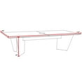 thumbnail image 2 of Array 120" Conference Table with Power Data Grommet- Ash Grey/ Black, 2 of 7