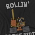 thumbnail image 2 of Blippi Rollin' in the Dirt Women's Crew Sweatshirt, Black, Small, 2 of 4