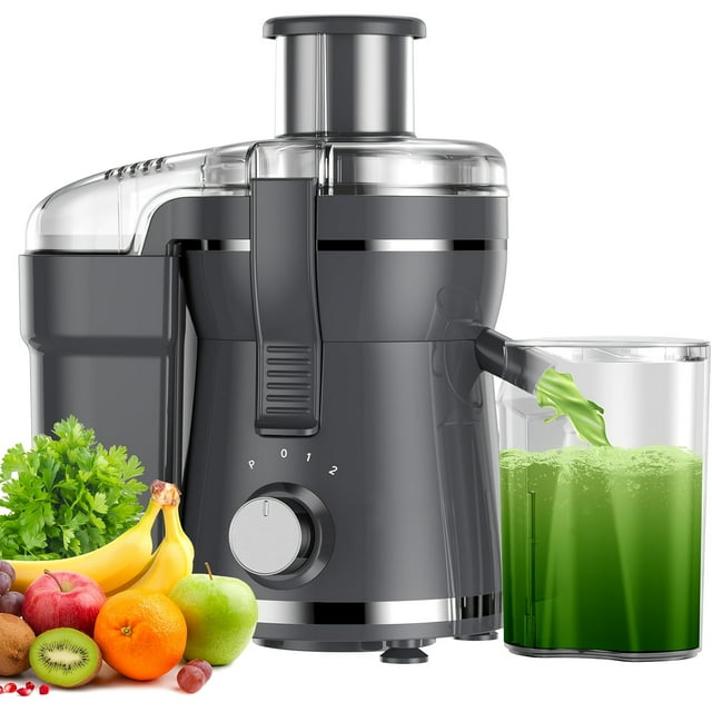 500W Powerful Centrifugal Juicer Machine - Wide Mouth Feed Chute for Easy Fruit And Vegetable Extraction, Easy Cleaning, Stainless Steel, Perfect for Healthy Living And Delicious Juice Recipes