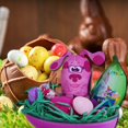 thumbnail image 2 of Happy Easter Basket Pre-Filled Surprise 6-inch Egg w/ Blue's Clues Magenta Plushie Balloon Eggs Peeps Candies & Reusable Plastic Egg-Shaped Container Spring Party Favors (Contents May Vary), 2 of 7