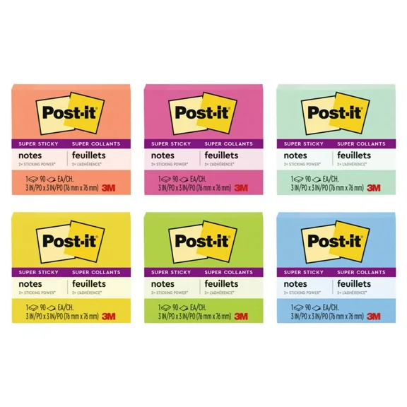 3"x3" Sticky Notes 90 Sheets