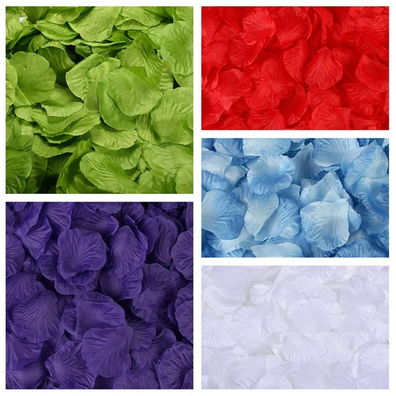 HAOSHICS 1200 PCS Rose Petals Fake Rose Petals for Romantic Night, Wedding Flower Decoration, Party, Events