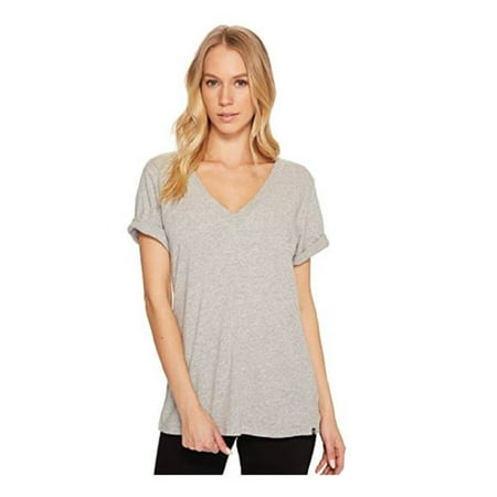 Hurley Oneill - Wmns Hurley (Grey Heather) Perf S/S V Neck XSMALL