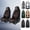 Black & Brown, variant on Blue and White Car Seat Covers for Subaru Impreza TS 2003 Car Seat Cover , Premium Leather, Full Set of 5 Seats, Non-slip, Suitable for All Seasons, Beautify the Interior of Old Cars