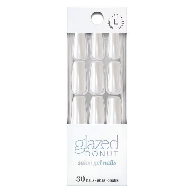 DASHING DIVA - GEL NAIL - GLAZED DONUT - VANILLA GLAZE-SQUARE