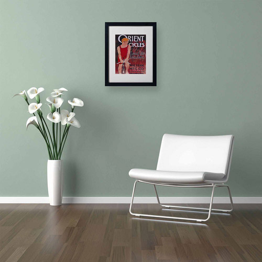 Trademark Fine Art "Bike 42" Matted Framed Art by Vintage Apple Collection, Black Frame