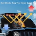 thumbnail image 4 of Yuyamidu Tiger Windshield Sunshade Sun Visor for UV Rays & Heat Protection, Suitable for Wrangler, Compass, Gladiator & Renegade, 4 of 7