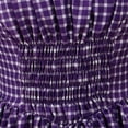 thumbnail image 5 of Medieval Victorian Dress Women Civil War Pioneer Purple Plaid Dress Vintage Long Sleeve Tea Party Gown, 5 of 7