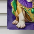 thumbnail image 6 of English Bulldog King of Mardi Gras House Flag 28 in x 40 in, 6 of 7