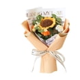 thumbnail image 4 of Ramo de flores de punto de girasol regalo del día de la madre del hijo de su hija, decoración decorativa de decoración de la mesa flor para cumpleaños Amarillo, 4 of 8