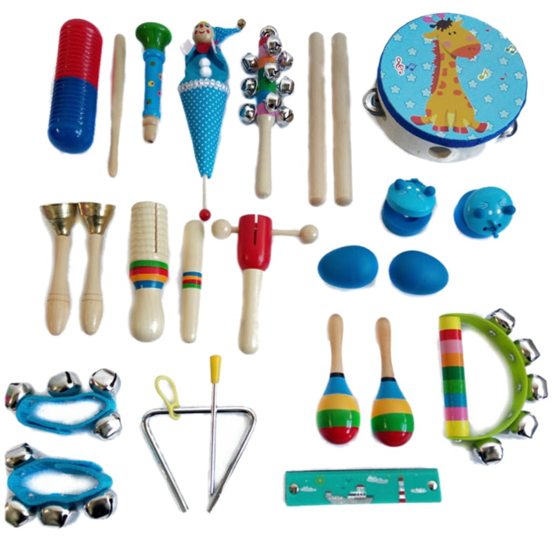 14 types Orff Musical Instruments Kids Preschool Early Education Toys Kit 