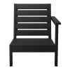 thumbnail image 4 of WestinTrends Avalon Outdoor Patio HDPE Right Arm Facing Deep Seating Corner Chair, Black, 4 of 13