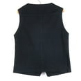 thumbnail image 4 of YM YOUMU Women Denim Vest V-neck Single-breasted Sleeveless Waistcoat, 4 of 5