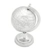 Benzara Aluminium Decor Globe In Silver Finish