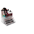thumbnail image 1 of Organizador Para Cosméticos Malubero Acrilico Transparente Tres Cajones 12 Compartimientos Chicos, 1 of 3