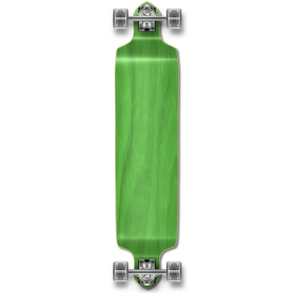 Yocaher Drop Down Blank Longboard Complete - Stained Green