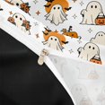 thumbnail image 3 of Homewish Funny Spooky Animal Twin Duvet Cover, Halloween Pumpkin Lantern Twin Bedding, Off White Orange, Black Reversible 2 Pieces, 1 Duvet Cover and 1 Pillowcase, 3 of 5