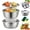 24cm(9.44in), variant on Stainless Steel Grater Bowl Set, 3-In-1 Stainless Steel Shredding & Drainage Chopping Basin, Vegetable Strainer & Drain Basket, for Vegetables Fruits