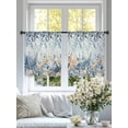 thumbnail image 4 of Blue Eucalyptus Coastal Sheer Curtains 45 Inch Length 2 Panels Set Window Treatments, Beach Starfish Shell Nautical Ombre Rod Pocket Semi Curtains for Living Room/Bedroom/Kitchen Décor, 104"W x 45"L, 4 of 7