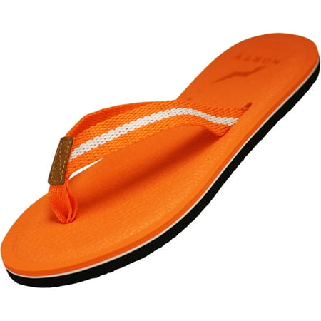 

NORTY Womens Flip Flops Adult Female Thong Sandals Orange - Runs 1 Size Small