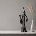 thumbnail image 4 of Sculpted Witch Figurine, Resin Witch Statue Tabletop Decoration, Spooky Gothic Witch Ornament, Halloween Home Decor For Mantel Shelf Desk Party Display Gift, 4 of 7