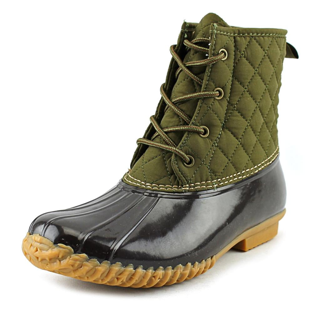 Womens JBU by Jambu Stefani Mid-Calf Rain Boots, Army Green/Brown, 6 US ...