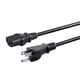 thumbnail image 1 of Cable de alimentación Monoprice NEMA 5-15P a IEC C13 1,2 m 125 V, 1 of 6