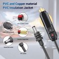 thumbnail image 3 of Starlink Mini DC 18AWG Car Power Cable, 3.3FT/9.8FT 12V-24V DC Car Charger Power Supply Cord, Starlink Mini DC Power Cable, Replacement Cable for Starlink Mini, Waterproof Gray, 3 of 7