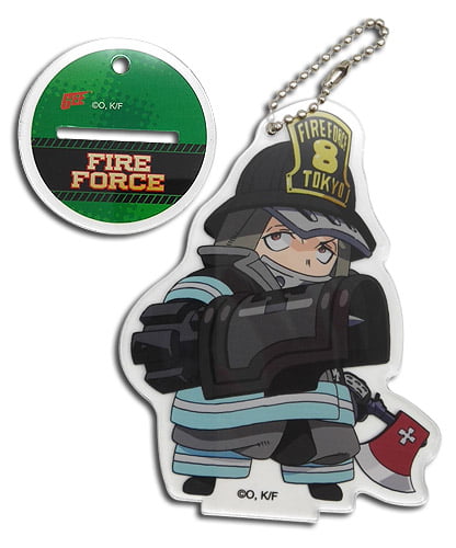 Cute Cat Kotatsu Tamaki Key Chain Anime Fire Force Keychain Key Pendants Buckle 