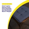 thumbnail image 3 of Cojín para silla Sweet Home Collection, espuma viscoelástica en forma de U, 3 of 6
