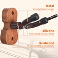 thumbnail image 4 of Soporte de pared para suspensión de violín con soporte para arco, soporte de pared para estudio doméstico, soporte para violín y viola, 4 of 5