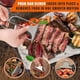 thumbnail image 4 of 3 Brochetas de Brocheta de Acero Inoxidable de 3 Puntas para Barbacoa con Empujador Deslizante, para Carne, Pollo, Salchichas, Verduras y Camarones, 4 of 7