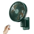 thumbnail image 1 of Ventilador de pared LEMOISTAR de 20 cm con mando a distancia, color verde y naranja, 1 of 7