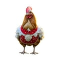 thumbnail image 5 of asddcavvf Christmas Animal Outdoor Garden Chicken Ground Plug Decoration Outdoor Christmas Animal Ground Plug 2D Small Garden Flags for outside with Sign Language Garden Label Outdoor Metal Cards for, 5 of 5
