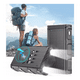 thumbnail image 5 of Mr. Gadgets Solar Magpower, Banco De Energia, 30,000mah, Carga Rapida, Power Bank Inalambrica Qi, 4 Cables Integrados, Bateria Portatil, Energia Sustentable, Linterna, Brujula Integrada Color Negro, 5 of 9