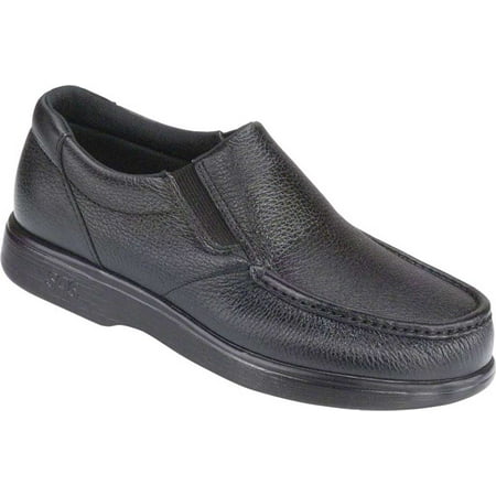 

Men s SAS Side Gore Moc Toe Slip On Black 9 W