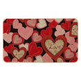 thumbnail image 2 of Valentines Welcome Heart Door Mat 24"*16" Red Heart Mat Non-Slip Outdoor Welcome Mats Valentines Day Kitchen Mat Valentine's Day Heart Bath Mat Love Doormat Front Porch Entryway Decor, 2 of 8
