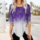 thumbnail image 2 of Tops Para Mujer Blusa Casual Elegante Camisas de Manga Larga Otoño Impreso A La Moda Cómoda Camiseta Suelta S Odeerbi ODB170189, 2 of 6