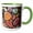 Green/White, variant on 3drose, Usa, Montana, Clark Fork River, Stones, 11oz Two-tone Red Mug