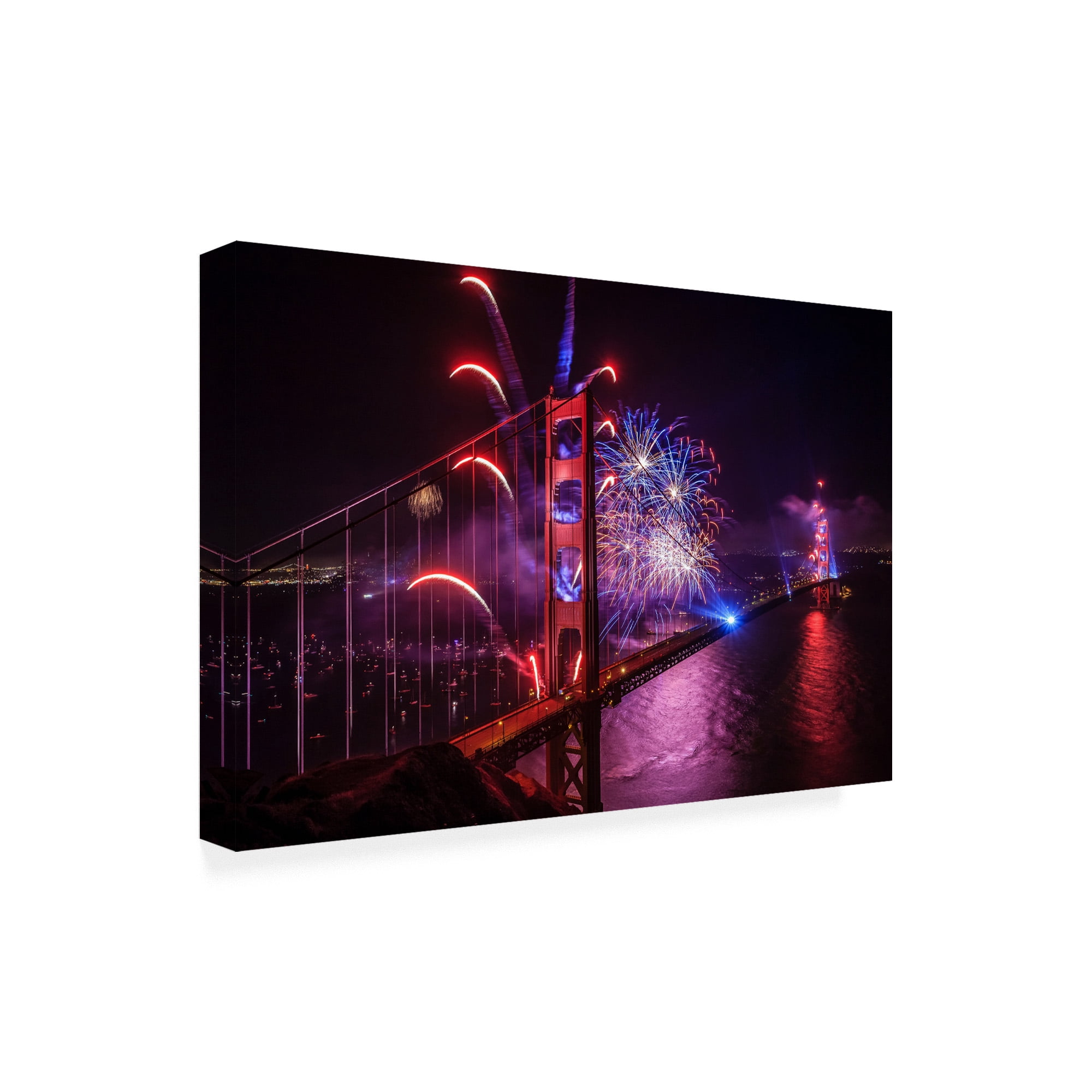 Trademark Fine Art 'Happy Birthday Golden Gate' Canvas Art by Joe Azur