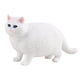 thumbnail image 3 of Figura de gato realista, modelo de juguete, figuras de gatitos, colección de juguetes, figura de Animal, adorno de escritorio para jardín, recuerdos Blanco, 3 of 10