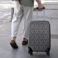thumbnail image 3 of Dark Blue Bigfoot and Tree Pattern Luggage Cover Fashion Suitcase Cover Baggage Covers Fit 25-28 Inch Luggage (Go Travel), 3 of 5