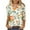 Multicolor#04, variant on Axiiglly Plus Size Tops for Women 3/4 Sleeve Floral Printed T Shirts Casual Loose Crew Neck Shirts Summer Vacation Boho Beach Tee Shirts