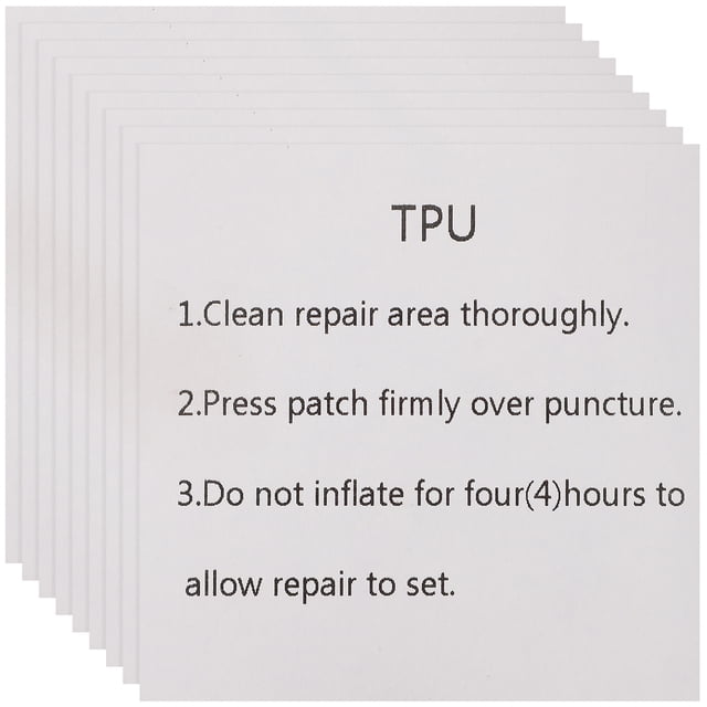 EeaseMX 10 hojas de parche de reparación de TPU para productos inflables. Parche adhesivo para reparación.
