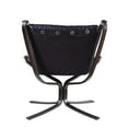 thumbnail image 4 of ACME Carney Button Tufted Top Grain Leather Upholstery Accent Chair in Coffee, 4 of 8