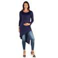 thumbnail image 4 of Maternity Long Sleeve Asymmetrical Tunic Top, 4 of 5