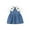 Blue-15, variant on Toddler Girls Denim Tutu Dress Ruffle Sleeveless Tulle Dresses Ruched Mesh Dress for 6M-5Y